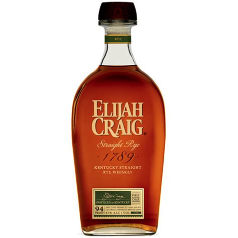 Elijah Craig Kentucky Straight Rye Whiskey 750ml