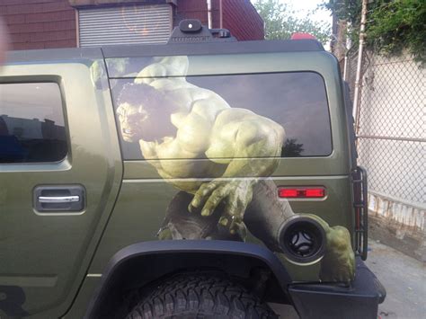 Hulk Car Decal - Large format printing NYC - NY City Wraps