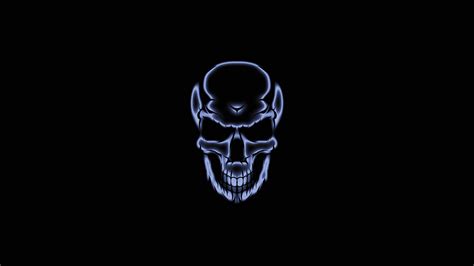 Skull White Glow Dark 4k Wallpaper,HD Artist Wallpapers,4k Wallpapers ...