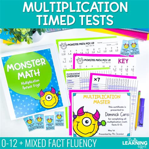 Multiplication Timed Tests | Math Facts Fluency Worksheets