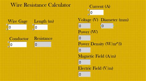 Wire Resistance Calculator - Thomas Menton