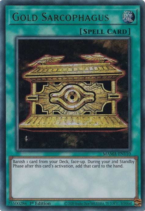 Gold Sarcophagus (Ultra Pharaoh's Rare) - Magnificent Mavens - YuGiOh