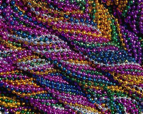 Mardi Gras Beads Louisiana, festival, colorful, mardi, yellow ...