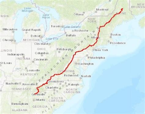 Printable Appalachian Trail Map