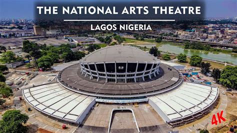 National Art Theatre Lagos Nigeria. Watch 4k Drone Video of the National Theatre Train Station ...