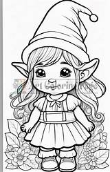 Christmas Elves Coloring Pages Printable Elf Sheet For Kids Vol 8 sketch template