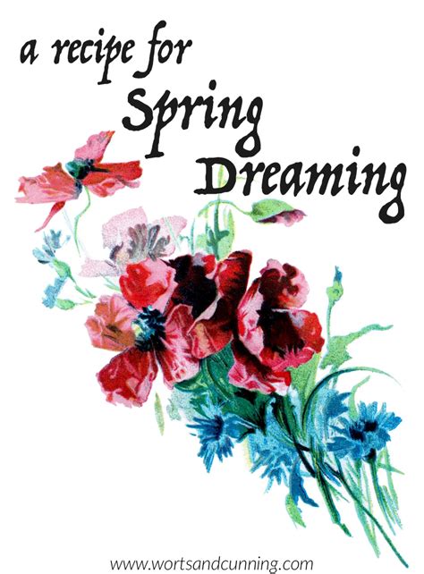 A Recipe for Spring Dreaming — Worts + Cunning Apothecary | Intersectional Herbalism + Magickal Arts