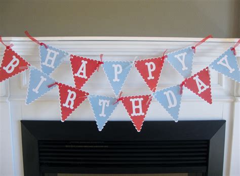 Happy Birthday Custom Pennant Flag Banner by DreamPartyPaperie, $29.00 | Custom pennant flags ...