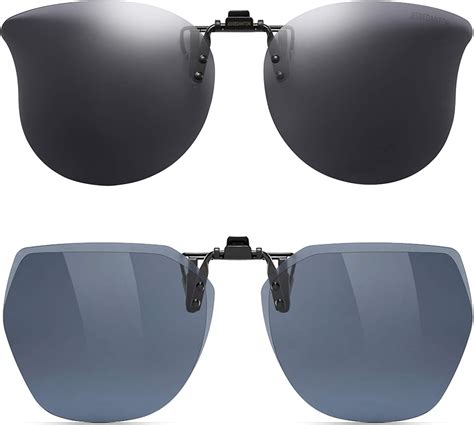 Amazon.com: CAXMAN Polarized Clip On Sunglasses Over Prescription ...