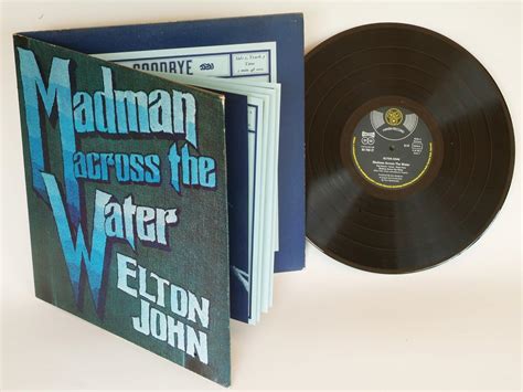 Elton John MADMAN ACROSS THE WATER. UK press 1971, limited edition dark ...