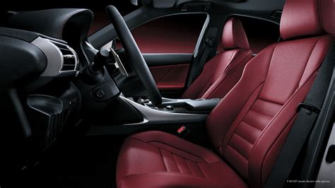 Lexus IS F Sport with Rioja Red NuLuxe Interior Trim