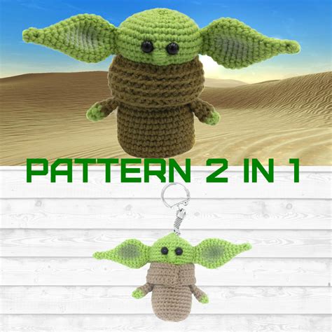 Baby Alien crochet pattern set 2 in 1, instant download pdf - Inspire Uplift