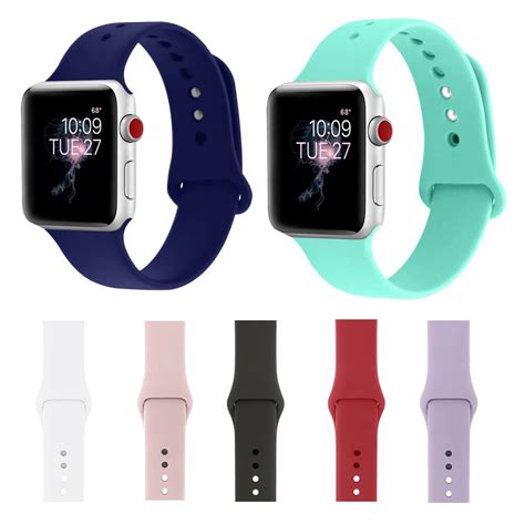 Original Sport Silicone Strap For Apple Watch Band 38mm 42mm Bracelet Watchband Straps Iwatch ...