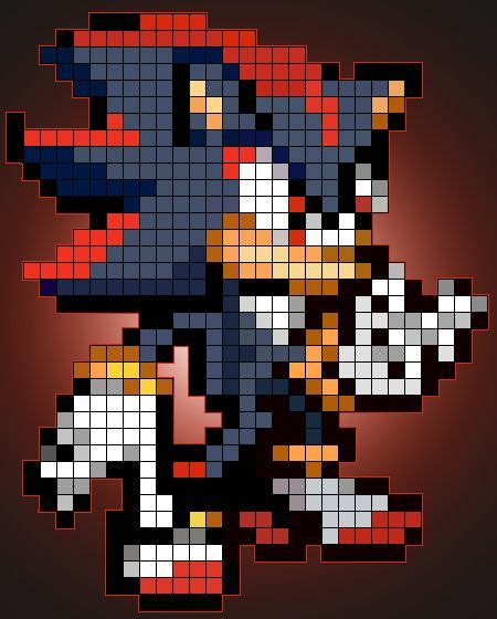 Easy Sonic Pixel Art Minecraft