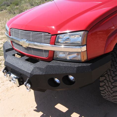 Iron Bull Bumpers® - Chevy Silverado 2005 Full Width Black Front Winch HD Bumper