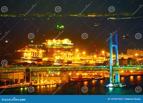 Yokohama Night View from Landmark Tower Stock Image - Image of fish ...