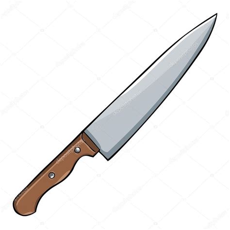 Cartoon Kitchen Knife Stock Vector Image by ©nikiteev #58490895