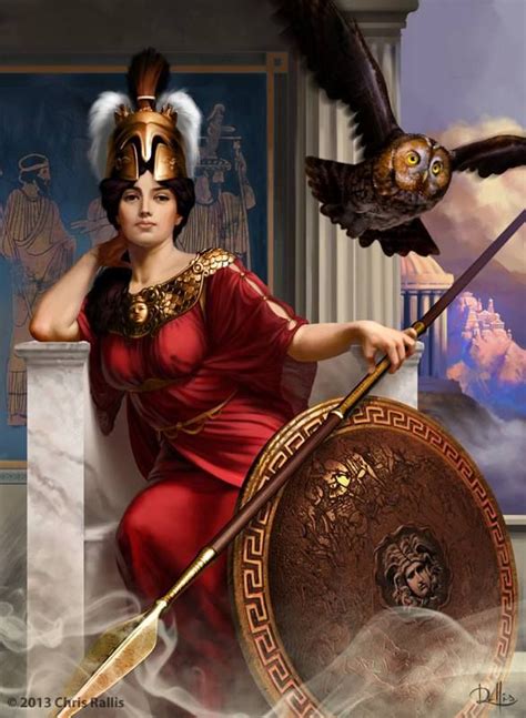 Athena: The goddess of wisdom and war, born from the head of Zeus. | Athena goddess, Greek gods ...