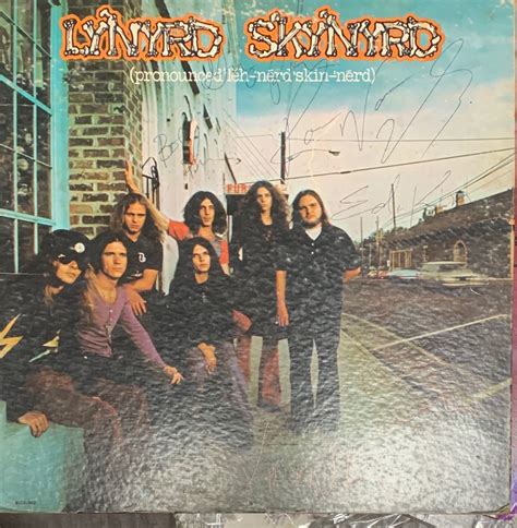 Signed Lynyrd Skynyrd, Pronounced 'Leh-'nérd 'Skin-'nérd Album ( Their Debut Album) Cover