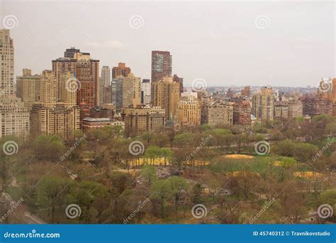 View of Central Park from the Hotel Window, Stock Photo - Image of ...