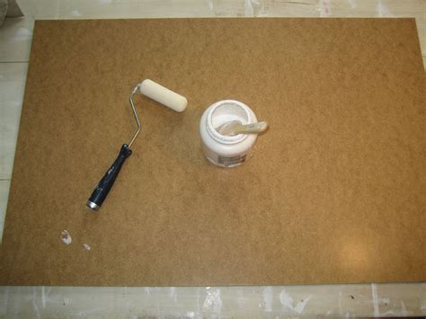 How to paint on Masonite: masonite-panel-roller-brush-gesso Hardboard, Masonite, Painting Tips ...