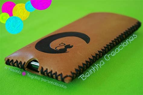 Beinhha Creaciones: FUNDA DE CUERO PARA SMARTPHONE LUNA | Funda de ...