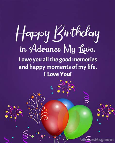 100+ Advance Happy Birthday Wishes and Quotes - WishesMsg