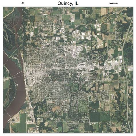 Aerial Photography Map of Quincy, IL Illinois