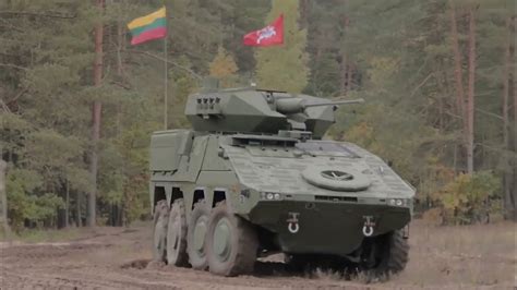 EXCLUSIVE! Lithuanian Army Vilkas Boxer IFV in Action • Demonstration - YouTube