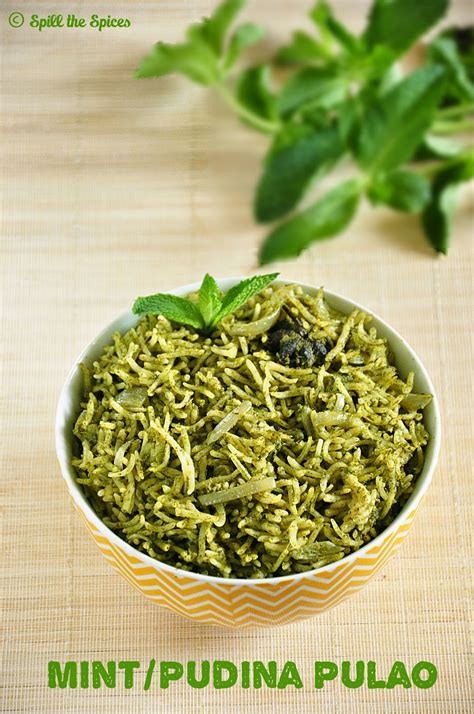 Mint Pulao | Pudina Pulao | Spill the Spices