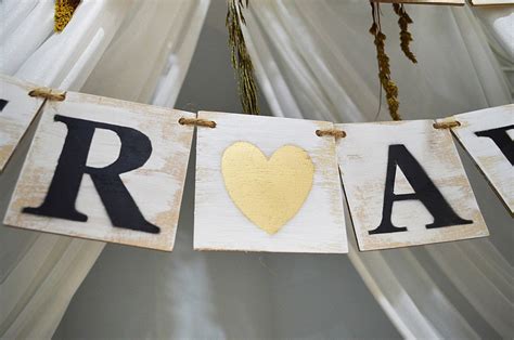 Wooden Wedding Banner Rustic Wedding Sign Happily Ever After - Etsy