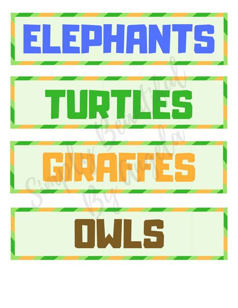 Zoo Theme Party Printables for Zoo Sign - Etsy