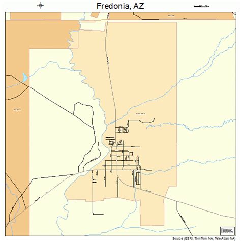 Fredonia Arizona Street Map 0425720