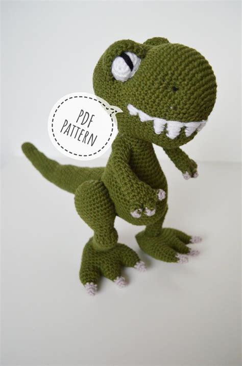 Dinosaur Tyrannosaurus Rex Crochet pattern by AmigurumiJoys