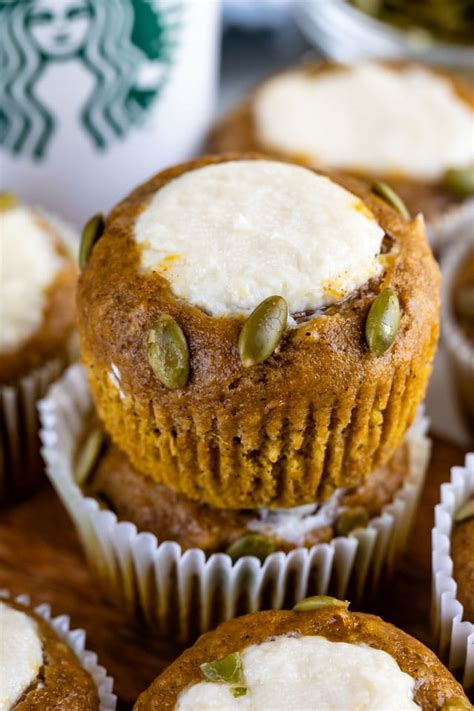 Pumpkin Cream Cheese Muffins (Copycat Recipe) - Crazy for Crust