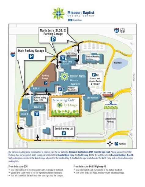 Ochsner Main Campus Map – Map VectorCampus Map