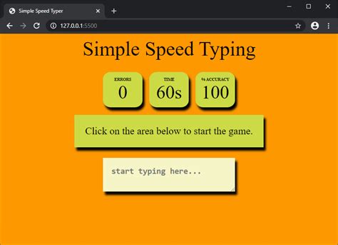 Design a typing speed test game using JavaScript - GeeksforGeeks