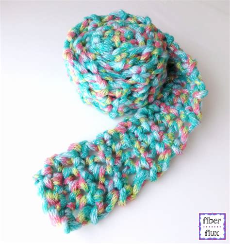 Fiber Flux: Fun Finger Crochet Scarf for Kids, free crochet pattern + video