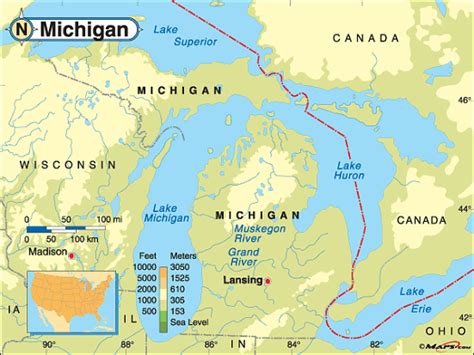 Map Of Ohio And Michigan - Maps For You