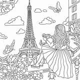 Beautiful Eiffel Tower coloring Page  Download Print Or Color Online sketch template