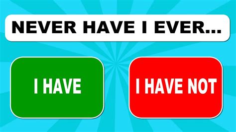 Never Have I Ever… General Questions | Fun Interactive Game - YouTube