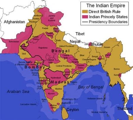 What was the relationship between the British Raj and the Native ...