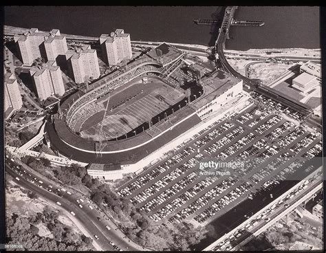 Aerial view of Polo Grounds stadium (Home of the NY Baseball giants ...