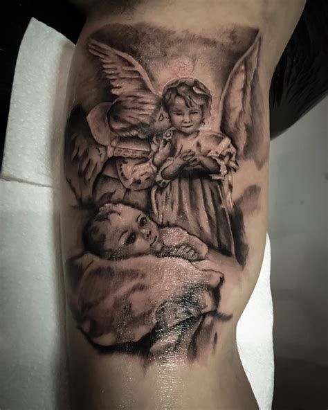 110+ Best Guardian Angel Tattoos - Designs & Meanings (2019)