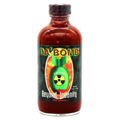 Da Bomb Beyond Insanity Hot Sauce - 4 oz Bottle