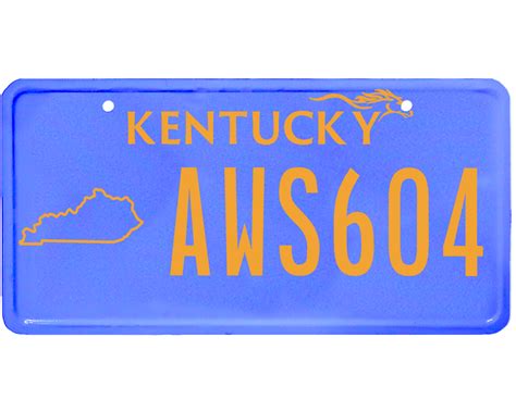 Kentucky License Plate Wrap Kit – PlateWraps
