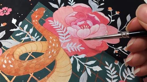 Cobra | Gouache illustration - YouTube