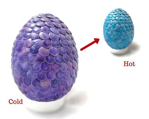 Dragon Egg Color Changing Scales Purple to Blue Mermaid Egg