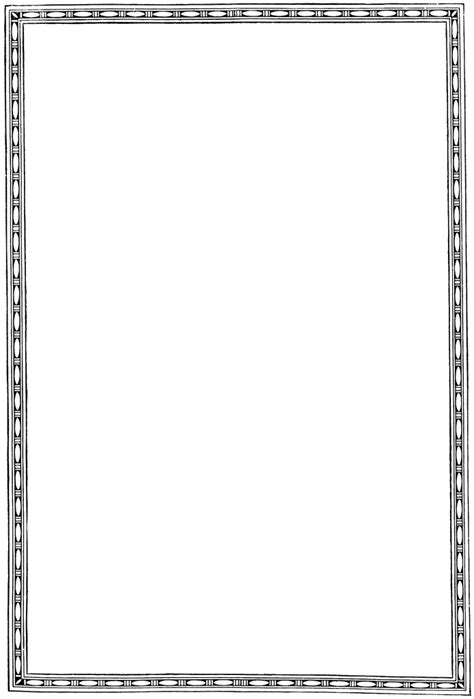 simple border clipart black and white free - Clip Art Library