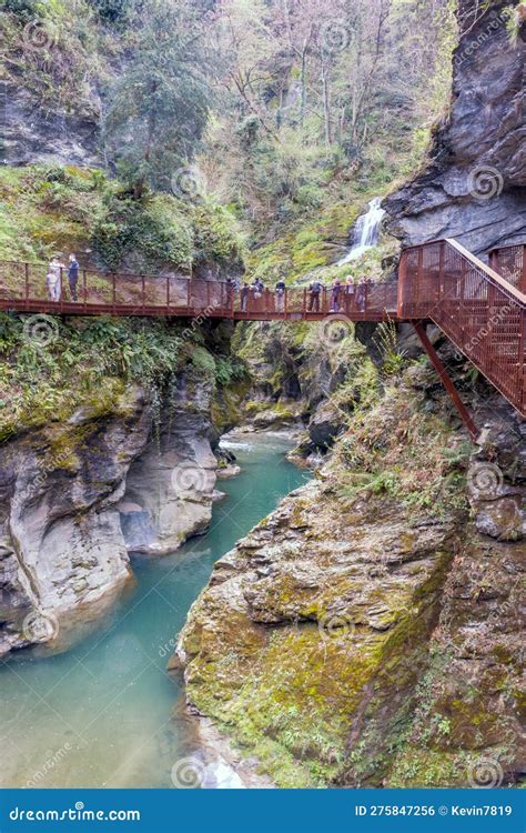 Orrido Di Bellano, a Natural Gorge Created by the Erosion of the ...